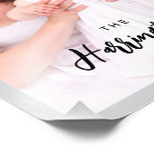 Custom 4 Family Photos Collage Rectangle Frame フォトプリント (角)