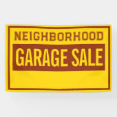 Custom 4 ft Garage Sale Banner 横断幕 (横)