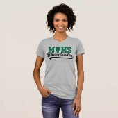 Custom 4 Letter High School Initials Cheerleader Tシャツ (正面フル)