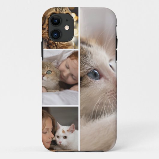 Custom 4 Photo Collage Case-Mate iPhone 11 Case iPhoneケース (裏面)
