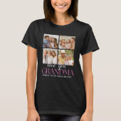 Custom 4 Photo Collage for Grandma - Gift Tシャツ (正面)