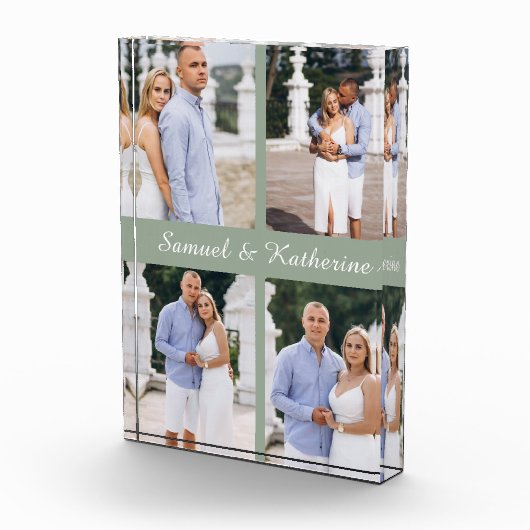 Custom 4 Photo Collage Script Names Photo Block フォトブロック (右)