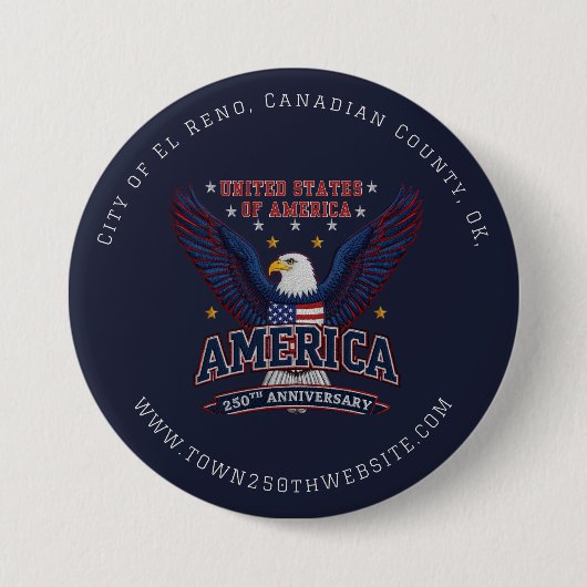 Custom 4th of July City  Bulk Promo 缶バッジ (正面)