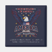 Custom 4th of July Event Buttons Bulk Personalised マグネット (正面)