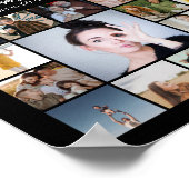 Custom 50 Picture Photo Collage 50th Birthday ポスター (角)