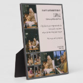 Custom 50th Birthday Photo Collage Plaque フォトプラーク (側面)