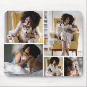 Custom 5 Photo Collage Mousepad マウスパッド (正面)