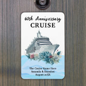 Custom 60th Anniversary Cruise Cabin Door マグネット