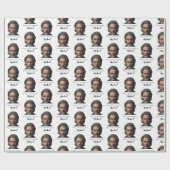 Custom 60th Birthday Photo Wrapping Paper forAdult ラッピングペーパー (フラット)