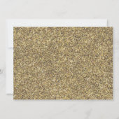 Custom 70th Photo Black and Gold Sequins 招待状 (裏面)