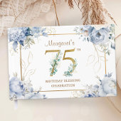 Custom 75th Birthday Guest Book ゲストブック