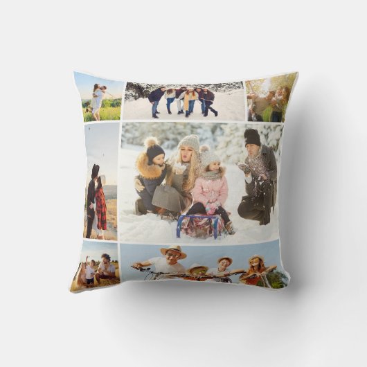 Custom 7 Photo Collage クッション (裏面)
