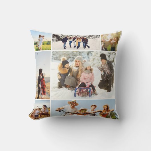 Custom 7 Photo Collage クッション (正面)