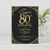 Custom 80th Birtrhday Invitation 招待状 (スタンド正面)