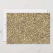 Custom 80th Photo Black and Gold Sequins 招待状 (裏面)