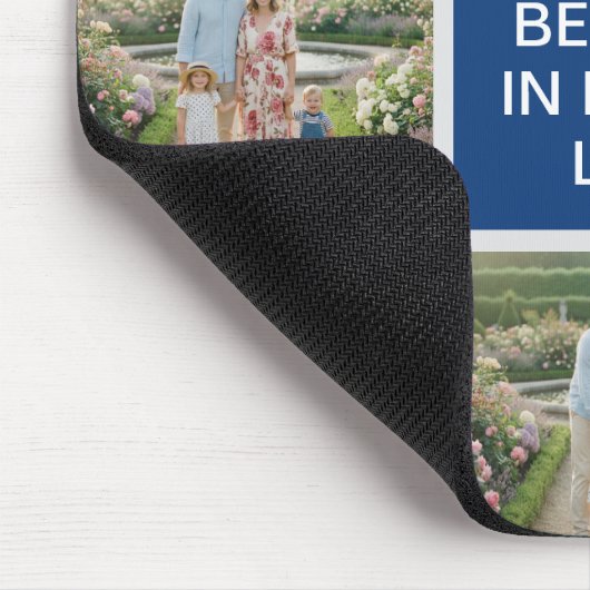 Custom 8 Photo Collage - Personalized Dad Gift マウスパッド (コーナー)