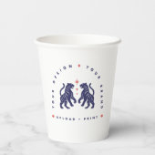 Custom 8oz Paper Cups | Your Design Upload Cup 紙コップ (裏面)