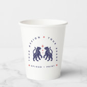 Custom 8oz Paper Cups | Your Design Upload Cup 紙コップ (正面)