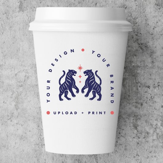 Custom 8oz Paper Cups | Your Design Upload Cup 紙コップ