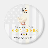 Custom 911 Dispatcher Goose With Headset Thank You マグネット (正面)
