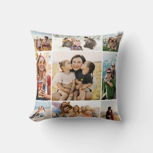 Custom 9 Photo Collage クッション (正面)