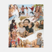Custom 9 Photo Collage フリースブランケット (正面)