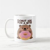 Custom A fun play on words Castor & Dona コーヒーマグカップ (左)