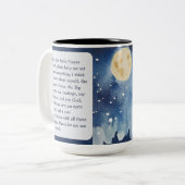 Custom AA Prayer | Sober Owl Big Book ツートーンマグカップ (正面左)