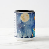 Custom AA Prayer | Sober Owl Big Book ツートーンマグカップ (中央)