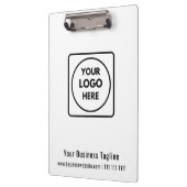 Custom Acrylic Company Logo QR clipboard クリップボード (左)