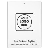 Custom Acrylic Company Logo QR clipboard クリップボード (裏面)