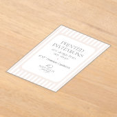 Custom Acrylic Invitations - Wilde Peach Party アクリル招待状 (レイダウン)