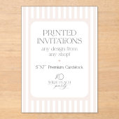 Custom Acrylic Invitations - Wilde Peach Party アクリル招待状 (正面)