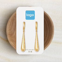 Custom  Add Logo Earring Display Card
