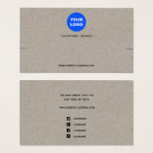  Custom Add Logo Kraft Bracelet Display (正面&裏面)