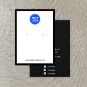 Custom Add Logo White Earring Jewelry Display