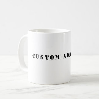 Custom Add Text Coffee Mug コーヒーマグカップ