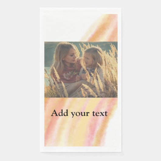 custom add your photo christmas personalized water (正面)