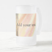 custom add your photo christmas personalized water フロストグラスビールジョッキ (正面右)