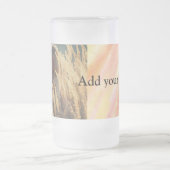 custom add your photo christmas personalized water フロストグラスビールジョッキ (中央)