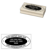 Custom Address Color Oval Rubber Stamp Template ラバースタンプ (押印)