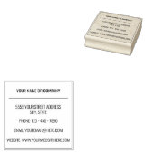 Custom Address Contact Information Rubber Stamp ラバースタンプ (押印)