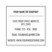 Custom Address Contact Information Rubber Stamp ラバースタンプ (インプリント)