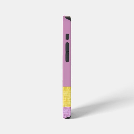 Custom adorable girly purple background modern iPhoneケース (左側面)