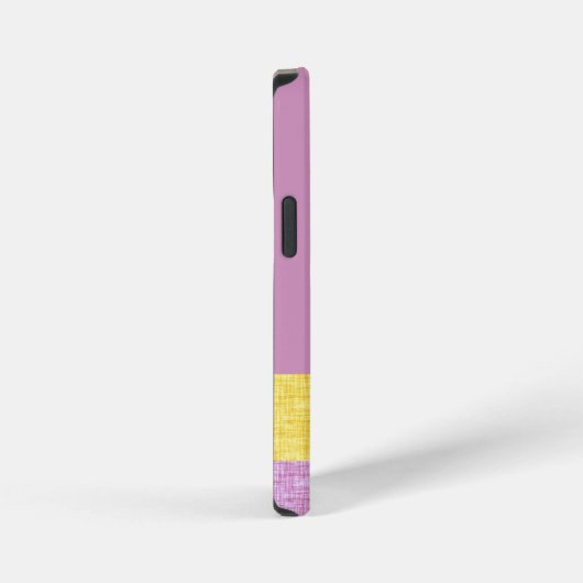 Custom adorable girly purple background modern iPhoneケース (右側面)