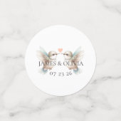 Custom Adorable Hummingbird Wedding Table Confetti コンフェッティ (スモール正面)