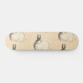 CUSTOM Adorable Japanese Rabbit Art Print by Kono スケートボード (横)