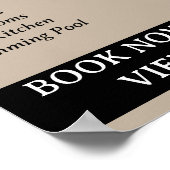 Custom Advertisement Real Estate ポスター (角)