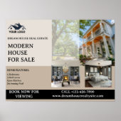 Custom Advertisement Real Estate ポスター (正面)