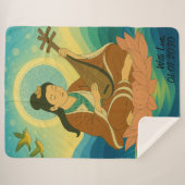 Custom Aesthetic Modern Japan Lucky Goddess  シェルパブランケット (正面(横))